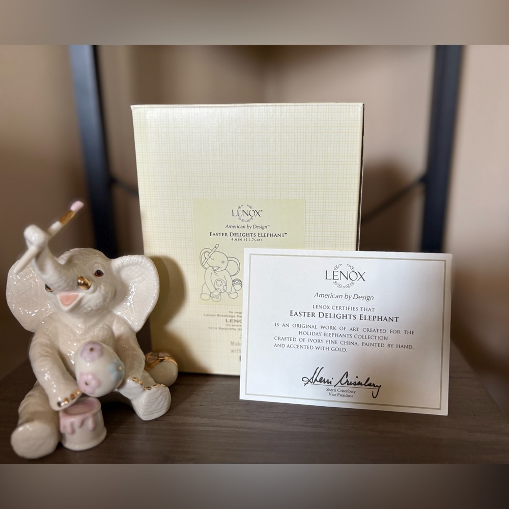 Lenox Easter Delights Elephant Figurine
